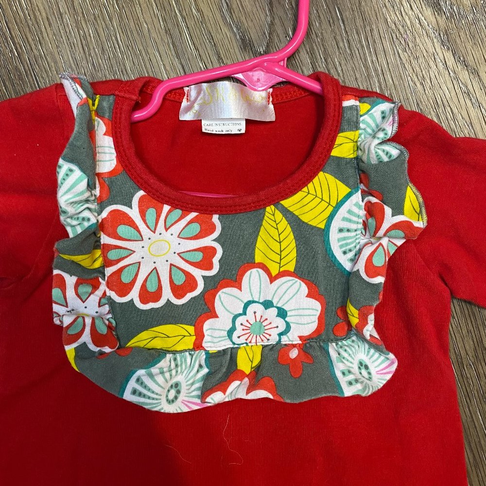 Red Ruffle Romper - Picture 4 of 4